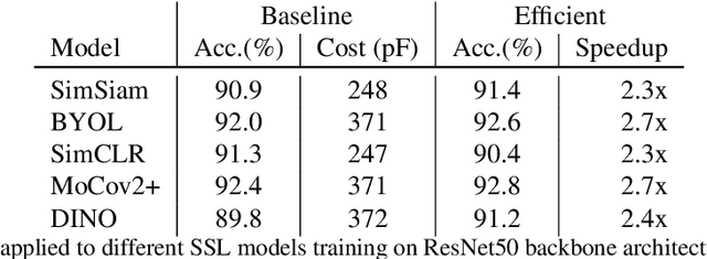 Figure 3 for Accelerating Self-Supervised Learning via Efficient Training Strategies