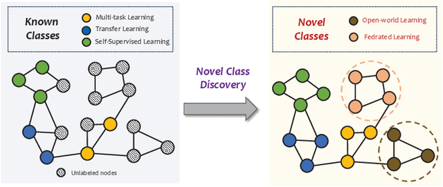 Figure 1 for Beyond the Known: Novel Class Discovery for Open-world Graph Learning