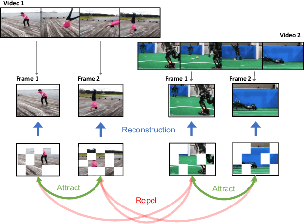 Figure 1 for Visual Representation Learning from Unlabeled Video using Contrastive Masked Autoencoders