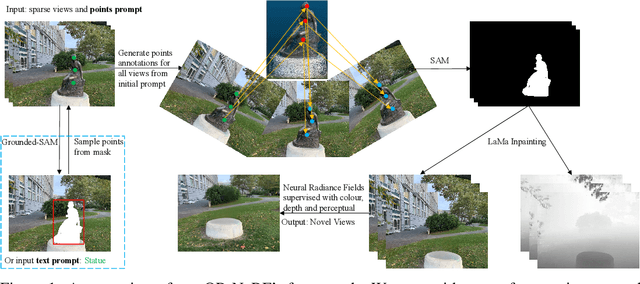 Figure 1 for OR-NeRF: Object Removing from 3D Scenes Guided by Multiview Segmentation with Neural Radiance Fields