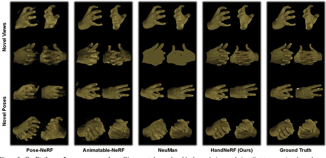 Figure 4 for HandNeRF: Neural Radiance Fields for Animatable Interacting Hands