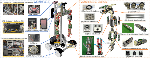 Figure 2 for Hardware Design and Learning-Based Software Architecture of Musculoskeletal Wheeled Robot Musashi-W for Real-World Applications