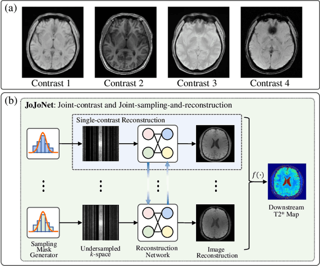 Figure 1 for JoJoNet: Joint-contrast and Joint-sampling-and-reconstruction Network for Multi-contrast MRI
