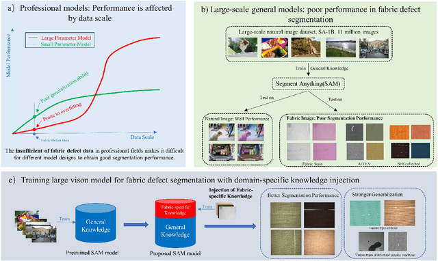 Figure 1 for Effective Transfer of Pretrained Large Visual Model for Fabric Defect Segmentation via Specifc Knowledge Injection