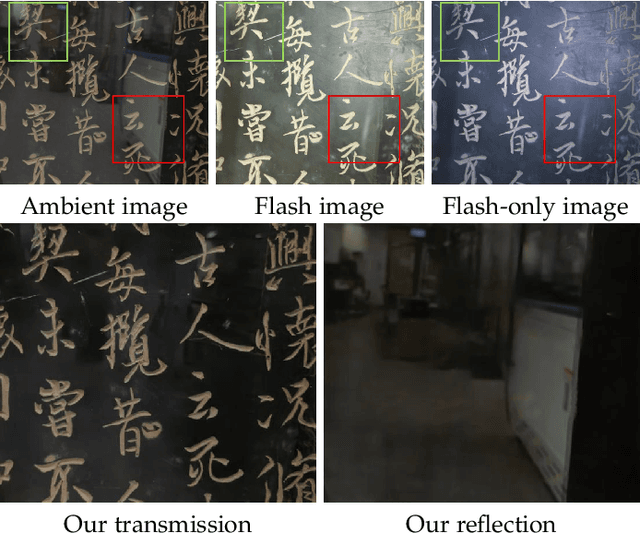 Figure 1 for Robust Reflection Removal with Flash-only Cues in the Wild