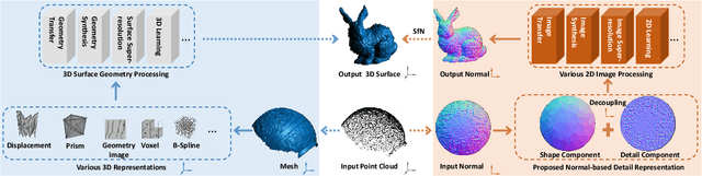 Figure 1 for Surface Geometry Processing: An Efficient Normal-based Detail Representation