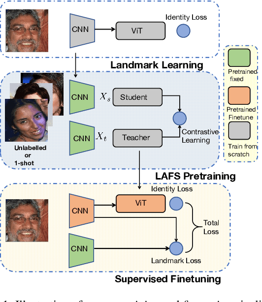Figure 1 for LAFS: Landmark-based Facial Self-supervised Learning for Face Recognition