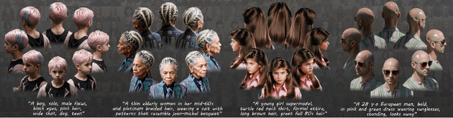 Figure 1 for Portrait3D: Text-Guided High-Quality 3D Portrait Generation Using Pyramid Representation and GANs Prior